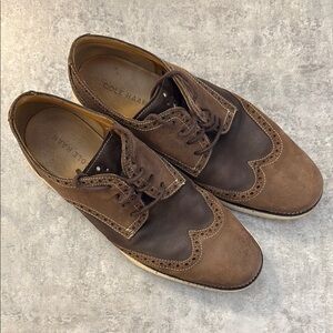 Cole Haan Brown Wingtip LunarGrand Oxford Shoes